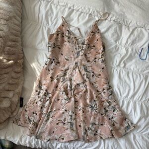 Floral Pink Sleeveless Dress